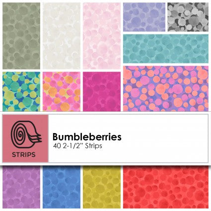 Lewis & Irene Fabulous Forties - Bumbleberries - 40 2.5" Strips