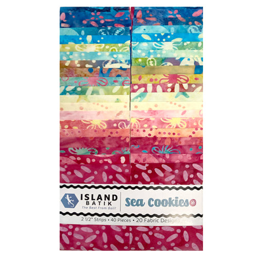Island Batik - Sea Cookies - 20 Fabrics, 40 Total Strips