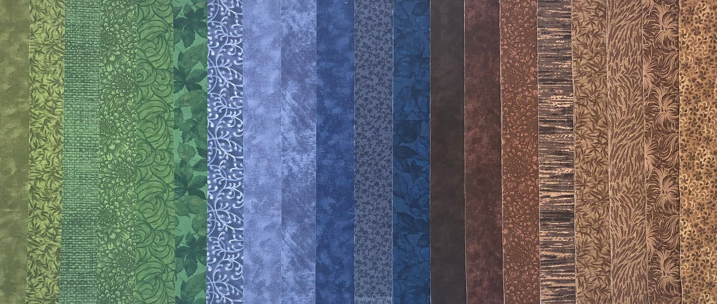 Adventure Fat Quarter Bundle - 20 Fabrics, 20 Total Fat Quarters