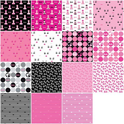 Riley Blake Barbie - 40 Strip Rolie Polie