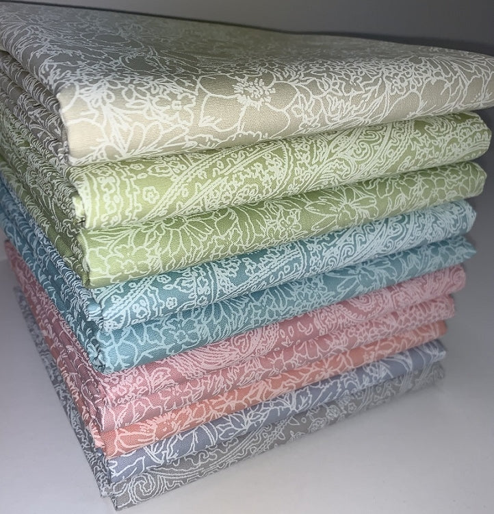 Benartex Bare Necessities Tone on Color Half-yard Bundle - 10 Fabrics, 5 Total Yards