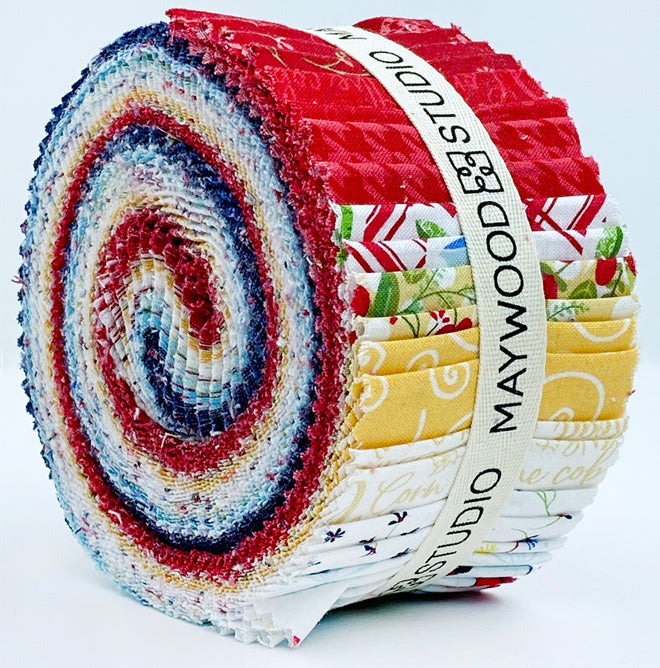 Maywood Studio - Red White & Bloom - 40 Strips