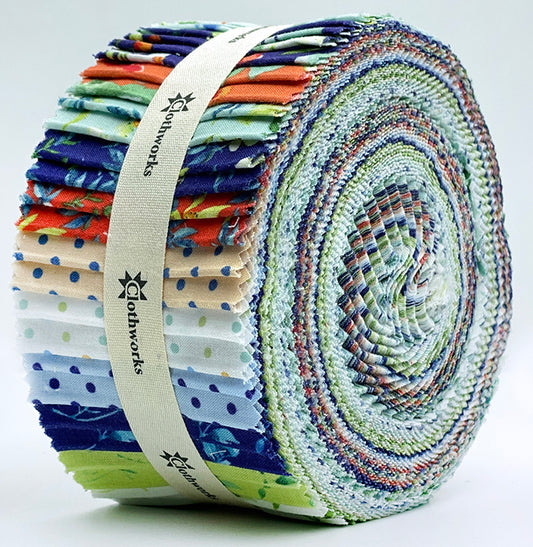 Clothworks - Bloom Wildly Strip Roll - 40 Strips