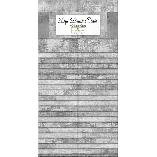 Wilmington Prints - 40 Karat Gems - Dry Brush Slate