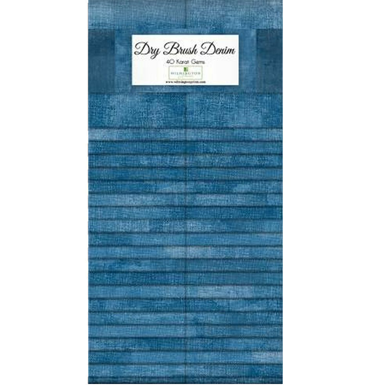 Wilmington Prints - 40 Karat Gems - Dry Brush Denim