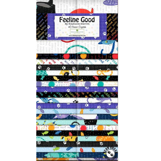 Wilmington Prints - 40 Karat Crystals - Feeline Good