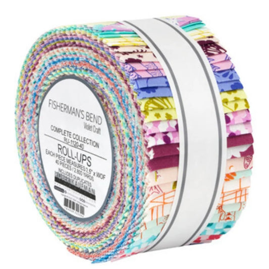 Robert Kaufman Fisherman's Bend Roll-up - 40 Strip Roll