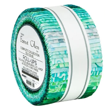 Robert Kaufman Artisan Batiks: Forest Glen Roll-up - 40 Total Strips (RU-1016-40)