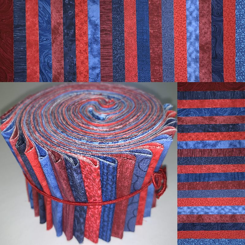 Freedom 2.5" Roll - 20 Fabrics, 20 Total Strips