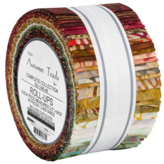 Robert Kaufman Artisan Batiks: Autumn Trails Roll-up - 40 Total Strips