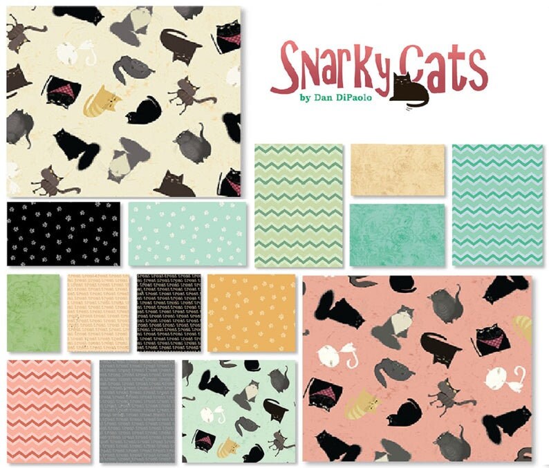 Clothworks - Snarky Cats - 40 Strips