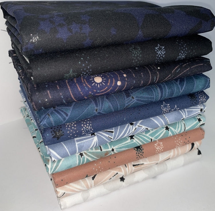 Robert Kaufman "Moonlight" Half-yard Bundle - 10 Fabrics, 5 Total Yards 