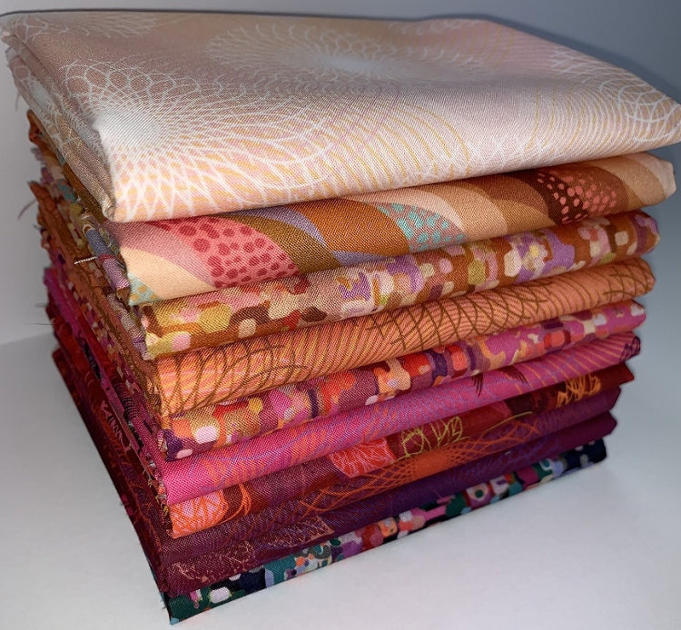 Robert Kaufman "Looseleaf" Half-yard Bundle - 10 Fabrics, 5 Total Yards 