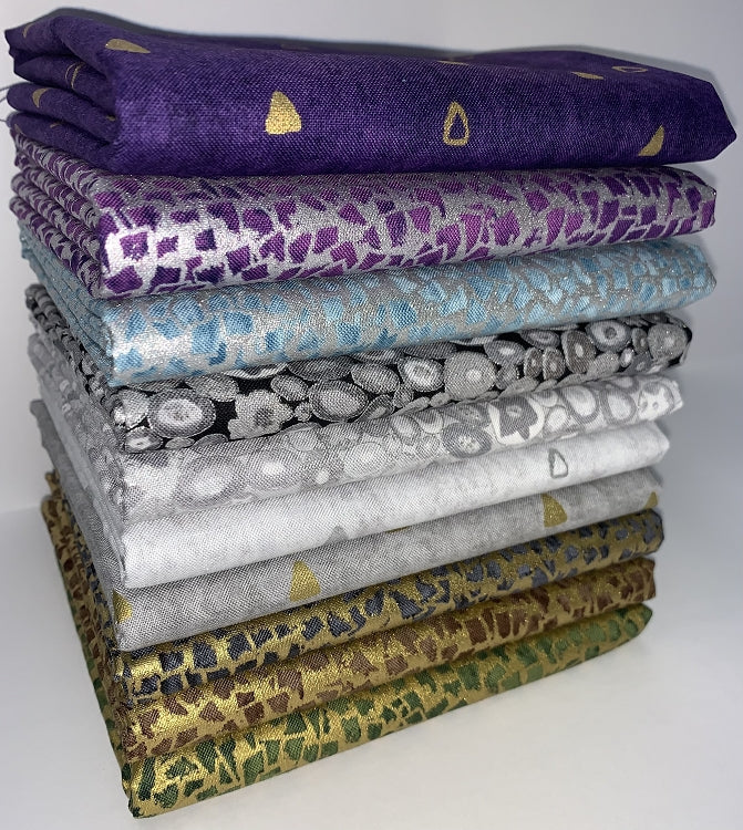 Robert Kaufman Gustav Klimt Half-yard Bundle - 10 Fabrics, 5 Total Yards 