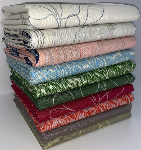 Robert Kaufman Spring Shimmer Half-yard Bundle - 10 Fabrics, 5 Total Yards