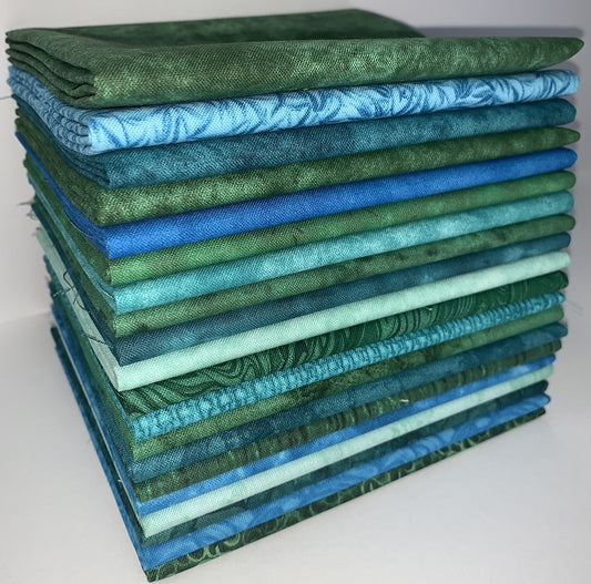 Emerald Isle Fat Quarter Bundle - 20 Fabrics, 20 Total Fat Quarters 