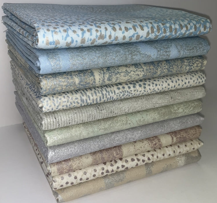 Robert Kaufman "Pearl Light" Neutral Half-yard Bundle - 10 Fabrics, 5 Total Yards