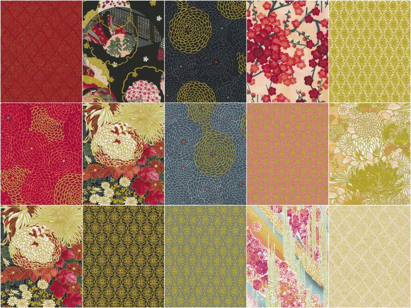Robert Kaufman Imperial Collection Camellia Colorstory Roll-up - 40 Strip Roll