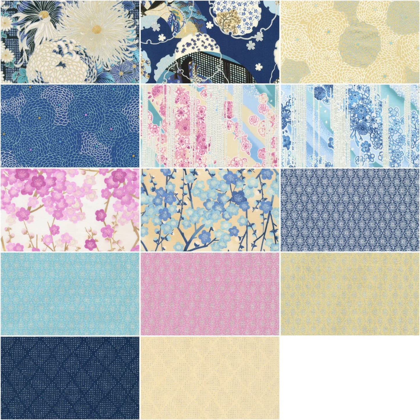 Robert Kaufman Imperial Collection Lapis Colorstory Roll-up - 40 Strip Roll