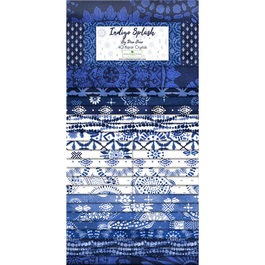 Wilmington Prints - 40 Karat Crystals - Indigo Splash