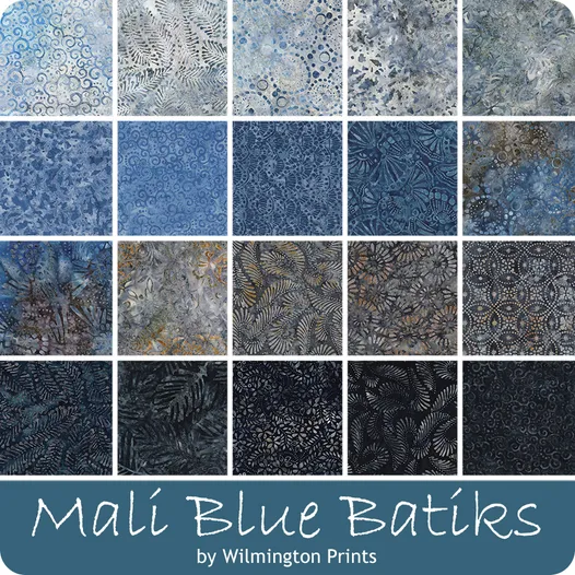 Wilmington Prints - 40 Karat Jewels - Mali-Blue