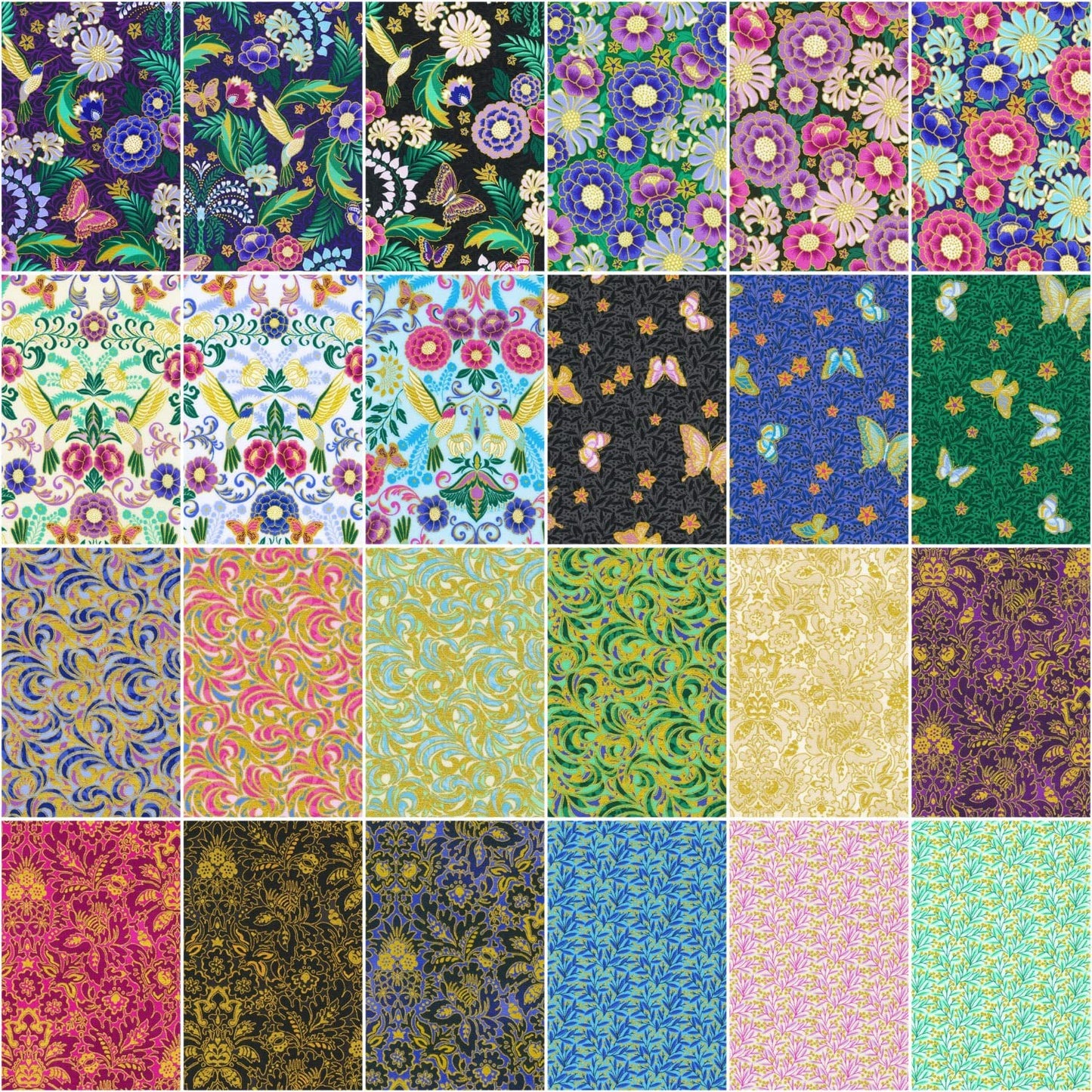 Robert Kaufman Midnight Nectar Roll-up - 40 Strip Roll