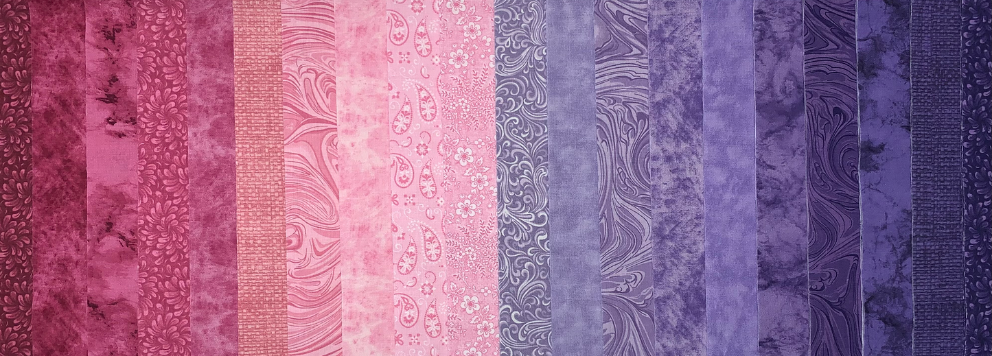 Plumberry Fat Quarter Bundle - 20 Fabrics, 20 Total Fat Quarters