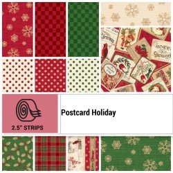 P&B Textiles - Postcard Holiday Roll - 40 Strips