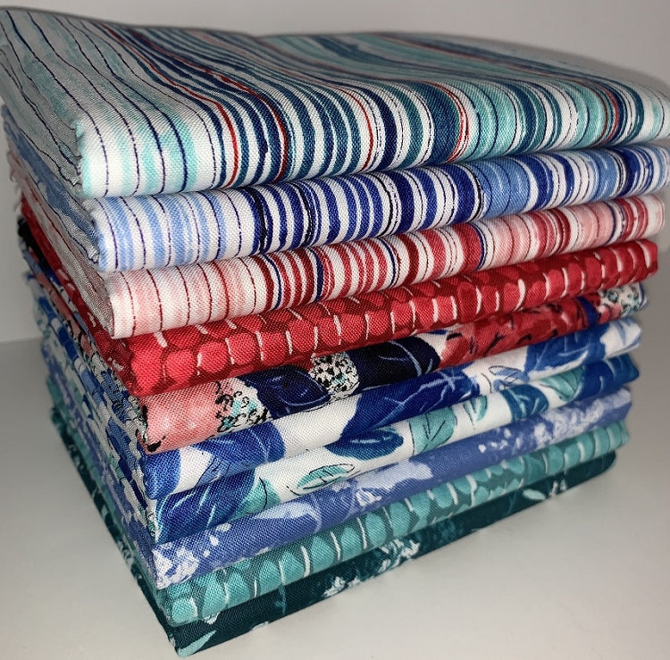 RJR Rose Hutch Half-yard Bundle - 10 Fabrics, 5 Total Yards