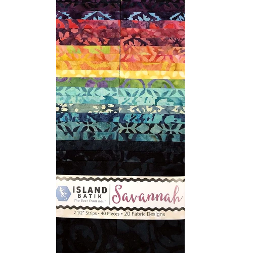 Island Batik - Savannah - 20 Fabrics, 40 Total Strips