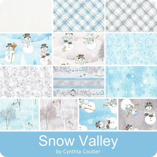 Wilmington Prints - 40 Karat Crystals - Snow Valley