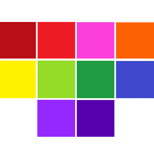 Charm Pack 5x5 Squares - Supreme Solid Rainbow - 40 5" Squares