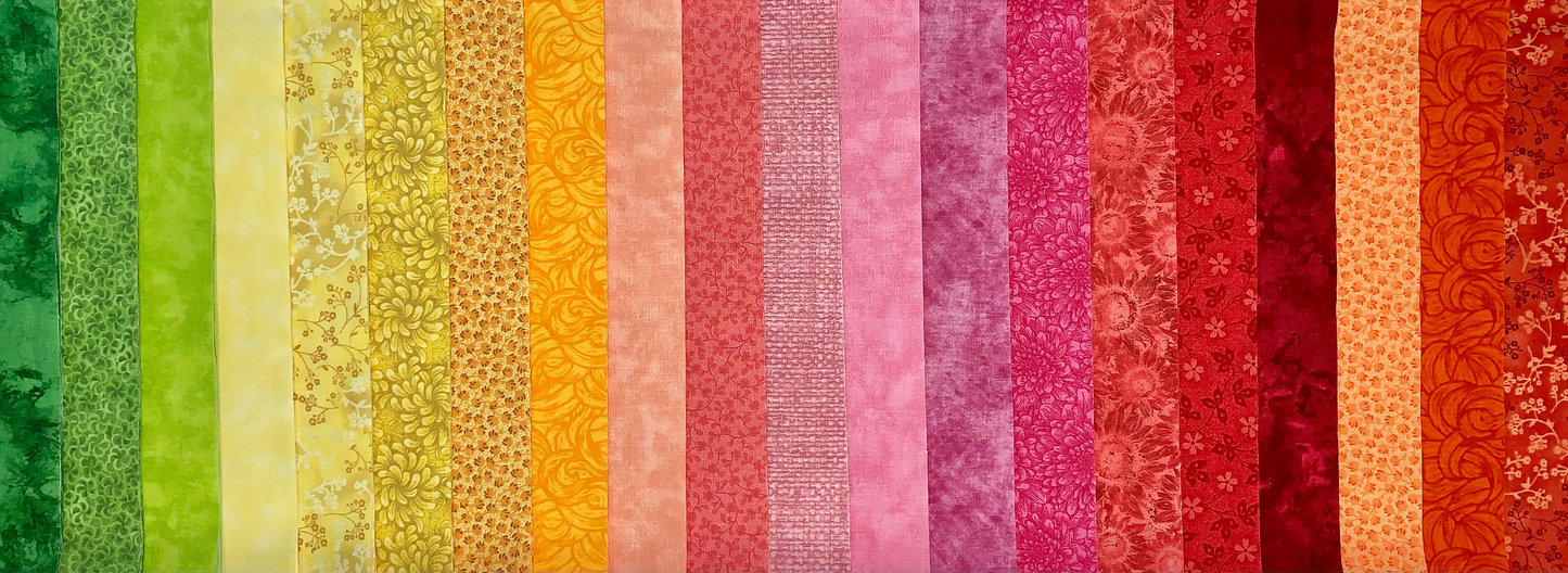Sunrise 2.5" Roll - 20 Fabrics, 20 Total Strips