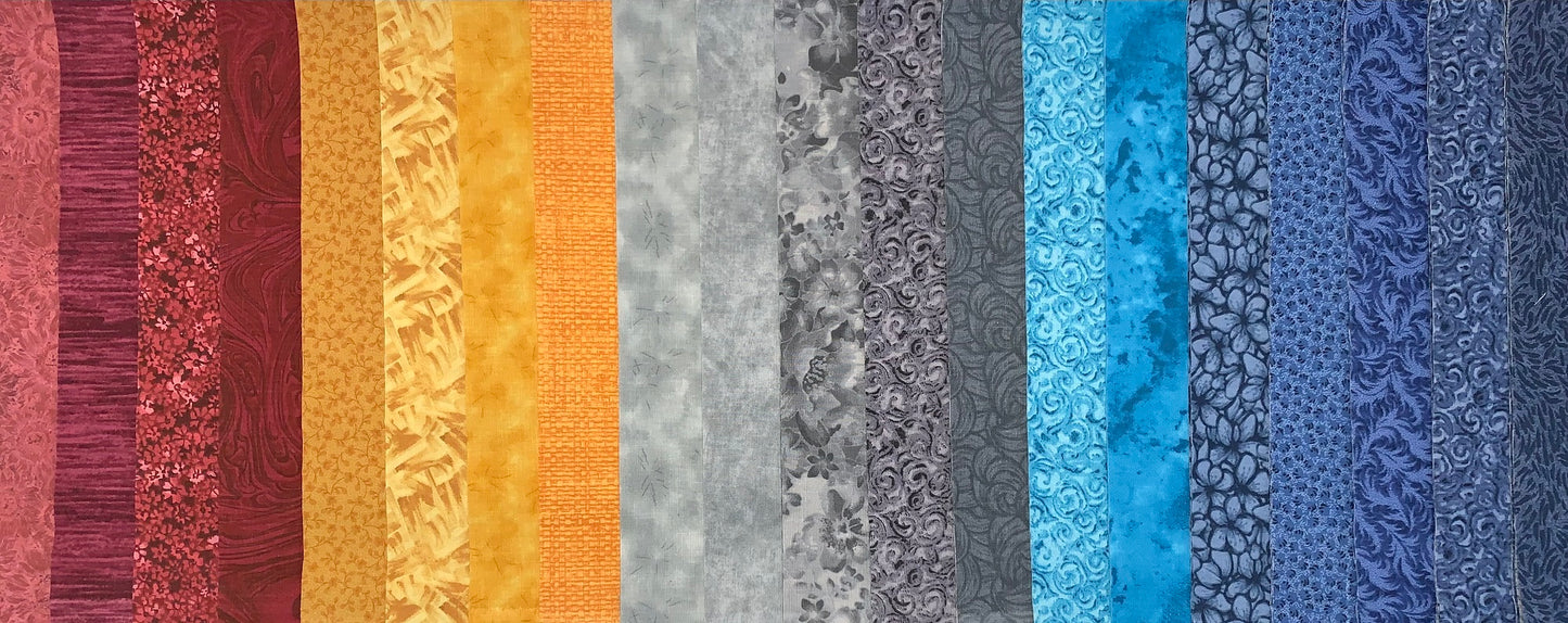 Tuscany II 2.5" Roll - 20 Fabrics, 20 Total Strips