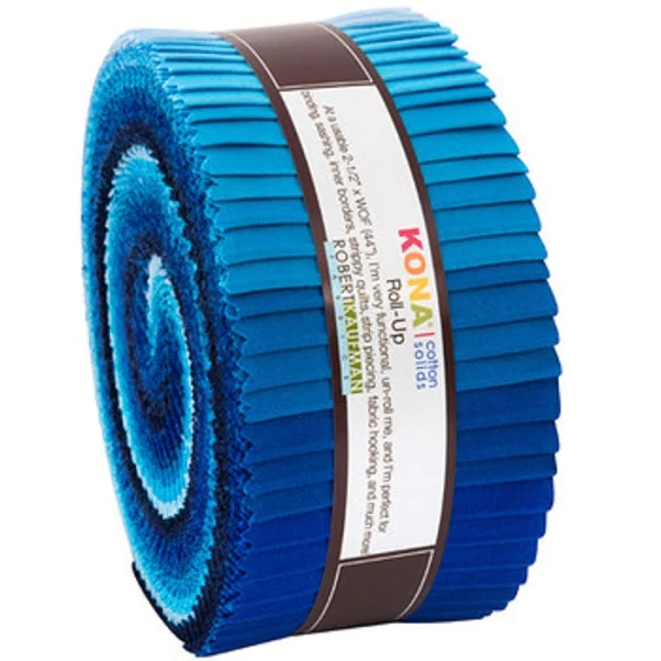 林永甫　JALラビッツ エイトクロス＆ゾーンOFF & DEF 10本セット Robert Kaufman Kona Cotton Waterfall Palette Roll-up - 40 Strip