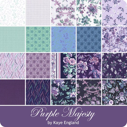 Wilmington Prints - 40 Karat Crystals - Purple Majesty