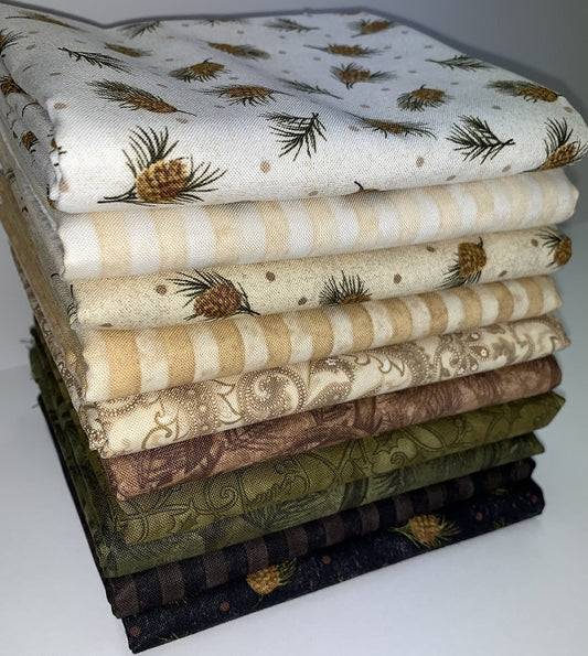 Benartex Winterberry Half-yard Bundle - 10 Fabrics, 5 Total Yards