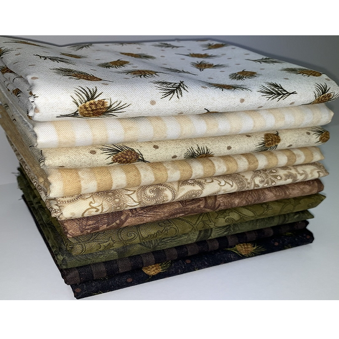 Benartex Winterberry Fat Quarter Bundle - 10 Fabrics, 10 Total Fat Quarters 