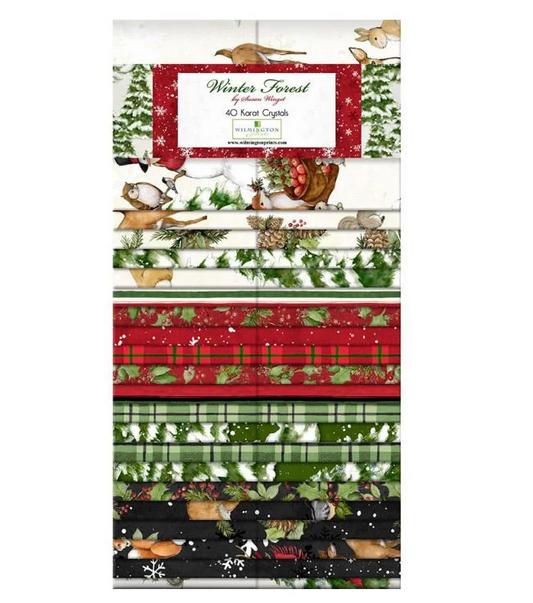 Wilmington Prints - 40 Karat Crystals - Winter Forest